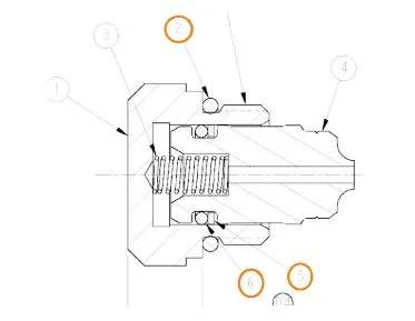87455580 - Комплект уплотнительных колец