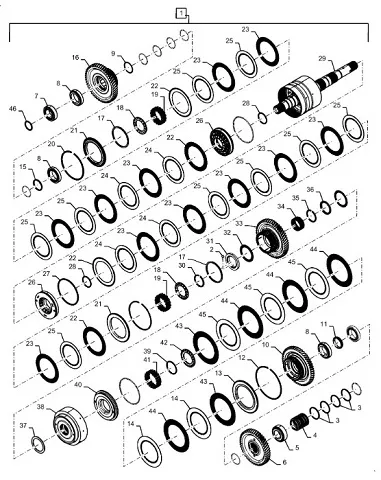 48055349 - Вал входной в сборе 8С КПП T9T9./St.