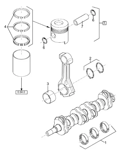 1908950 - Комплект вкладышей подшип